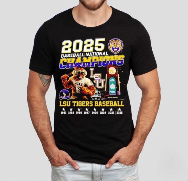 Lsu Tigers Baseball National Champions 2025 Shirt