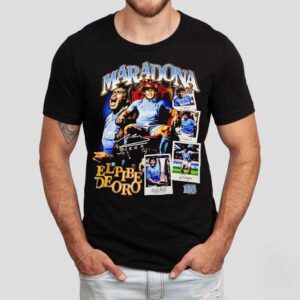 Maradona El Pibe De Oro Signature Vintage Tshirt