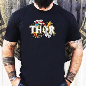 Marvel Thor Dimensional Sticker Motive Shirt
