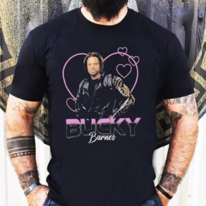 Marvel Thunderbolts Bucky Barnes Hearts Girls Shirt