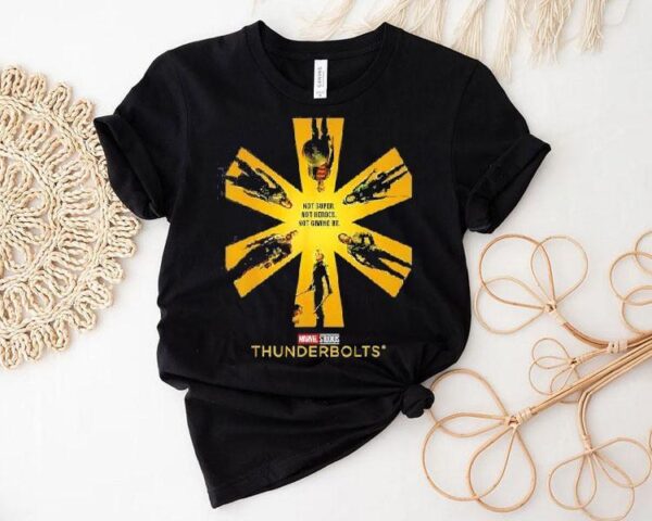 Marvel Thunderbolts Not Super Not Heroes Not Giving Up Shirt