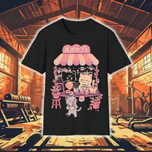 Moon Cafe Cats Tshirt