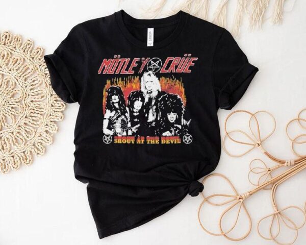 Motley Crue Shout At The Devil Flames Shirt