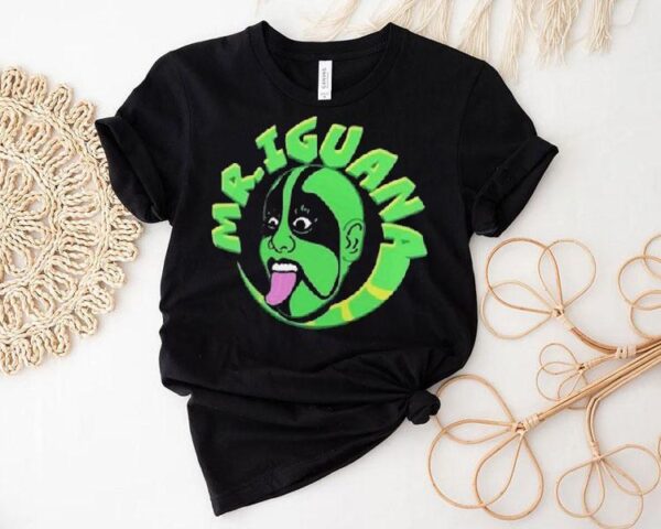 Mr Iguana Aaa Wwe Logo Shirt