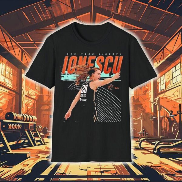 New York Liberty Skyline Sabrina Ionescu Middle Finger Signature Shirt