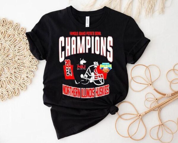 Northern Illinois Huskies Football 2024 Famous Idaho Potato Bowl Champions Ncaa Bowl Games 2024-2025 Shirt
