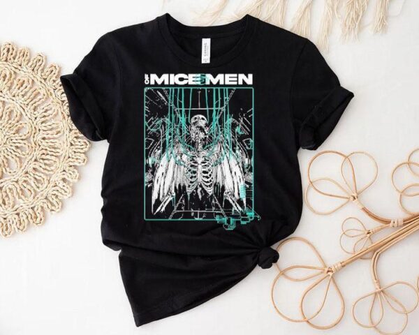 Of Mice Men Spring 2025 Tour Skeleton Shirt
