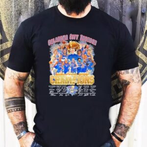 Oklahoma City Thunder Nba Final Champions 2025 Signatures Shirt