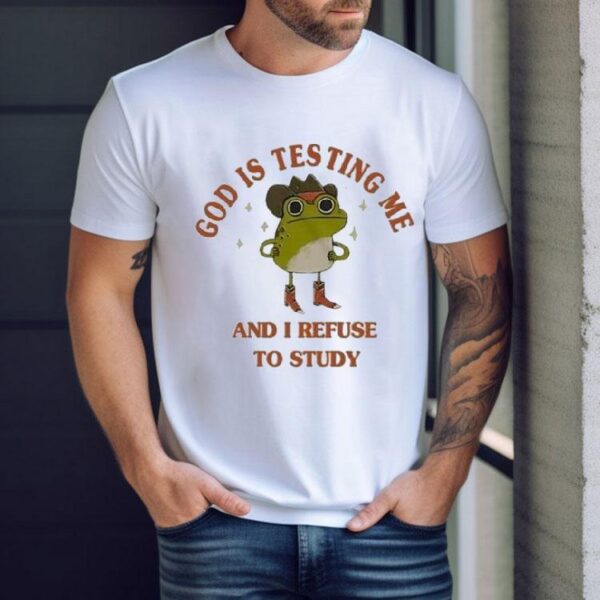 Philip Defranco God Is Testing Me And I Refuse To Study Frog Shirt