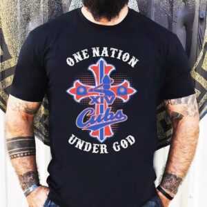 Pope Leo Xiv Chicago Cubs One Nation Under God Shirt