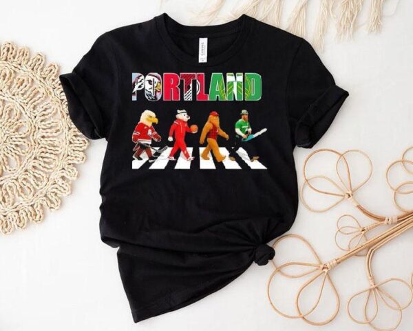 Portland Sports Team Mascot Abbey Road Shirt