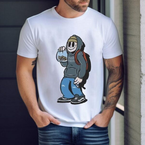 Push Trees The Bob The Shroom Guy Bone Shirt