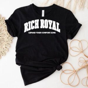 Rich Royal Expand Your Comfort Zone Varsity Slogan Tshirt
