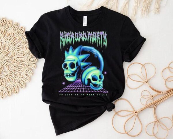 Rick And Morty Risk It All Skulls Shirt