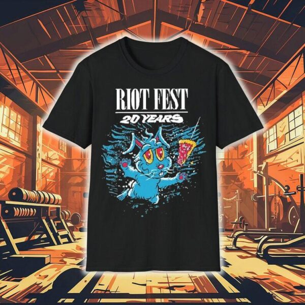 Riot Fest 20 Years Swimming Bunny Shirt