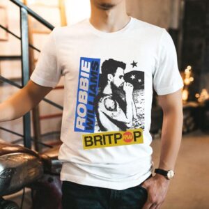 Robbie Williams Born To Be Wild Britpop Dated Tour 2025 Photo Shirt