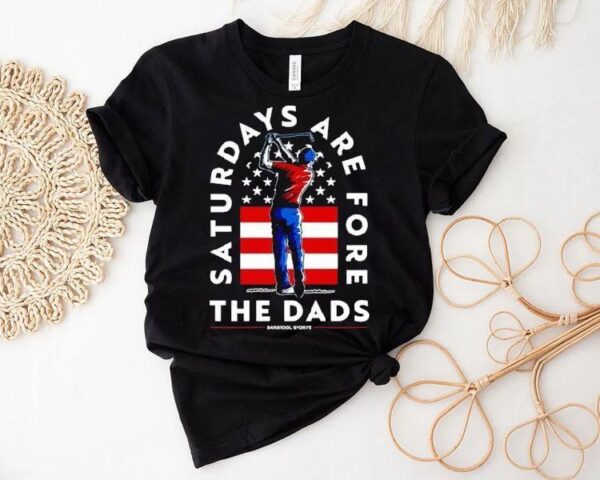Saturdays Are For The Dads Golfer Usa Pocket Shirt