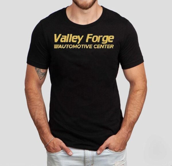 Shane Gillis Wearing Valley Forge Automotive Center Shirt