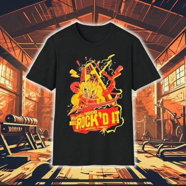 Skeleton Rip Hollywood Ride Rock’d It Universal Studios Shirt