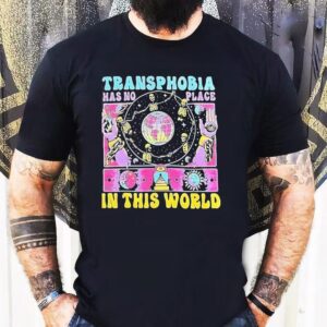 Skeleton Transphobia Has No Place In This World Tshirt