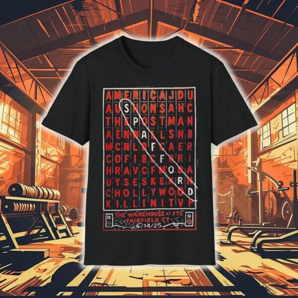 Spafford The Warehouse At Ftc Fairfield, Ct Tour June 14 2025 Shirt