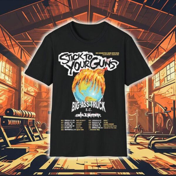 Stick To Your Guns The Connect Some Dots Tour 2025 North American Dates With Big Ass Truck And Soulkeeper Home Decor Shirt