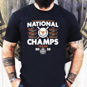 Texas Longhorns Ncaa Division I Softball National Champs 2025 Shirt
