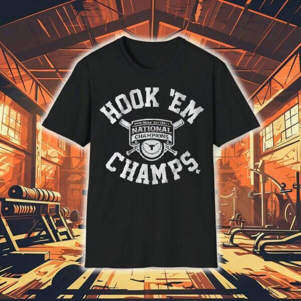 Texas Longhorns Softball Hook ‘em 2025 National Champs Shirt