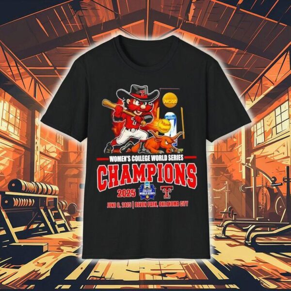 Texas Tech Red Raiders Women’s College World Series Champions 2025 Mascot Shirt