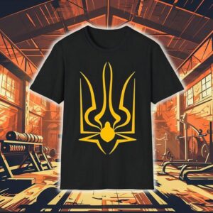 The Coat Of Arms Of Ukraine Spiderweb Shirt