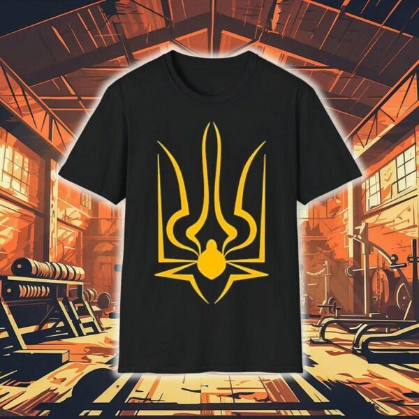 The Coat Of Arms Of Ukraine Spiderweb Shirt