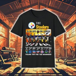 The Pittsburgh Slers Six Time Super Bowl Champions Thank You For The Memories Shirt