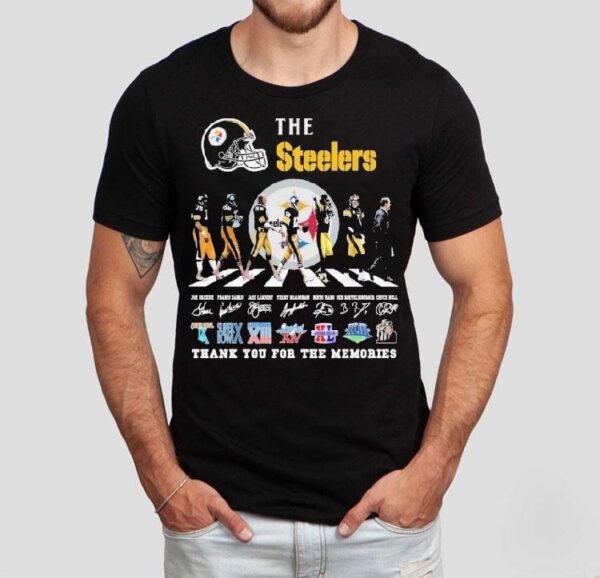 The Pittsburgh Slers Thank You For The Memories Road Abbey Signatures Shirt
