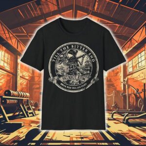 Till The Bitter End Patriot Rum Drunk Men Tell All Tales Skeleton Shirt