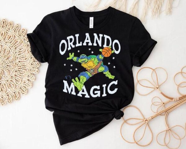 Tmnt Leonardo X Orlando Magic Basketball Shirt