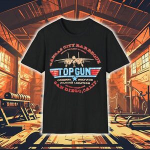 Top Gun Original Movie Filming Location Kansas City Barbeque San Diego Calif Shirt