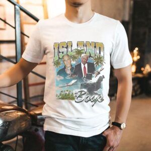 Trump Stephen Hawking And Jeffrey Epstein Island Boys Shirt