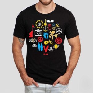 U2 Love And Peace Or Else Icons Logos Shirt