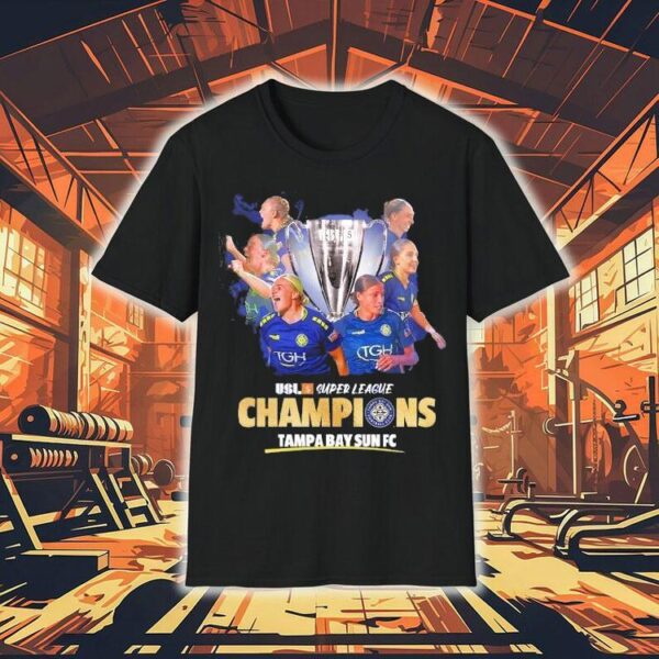 Usl Super League Champions 2025 Tampa Bay Sun Fc Shirt
