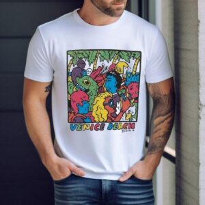 Venice Beach Colorful Crowd Vardagen Shirt