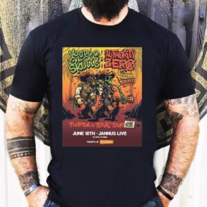 Voodoo Glow Skulls Authority Zero Jun 18 2025 Jannus Live Cowboy Skeleton Shirt
