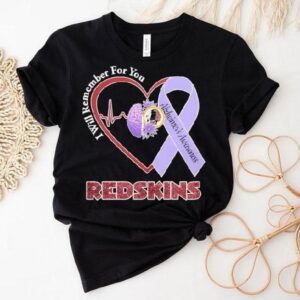 Washington Commanders I Will Remember For You Alzheimer’s Awareness Redskins Heartbeat Shirt