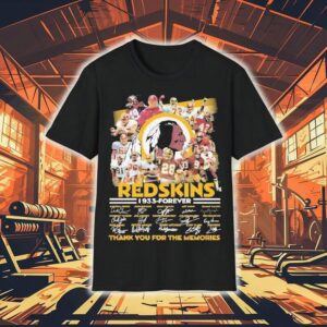 Washington Commanders Redskins 1933 Forever Thank You For The Memories Signatures Shirt