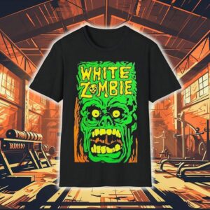 White Zombie Monster Yell Shirt