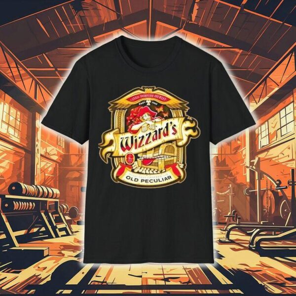 Wizzards Old Peculiar Magically Crafted Ale Logo Shirt