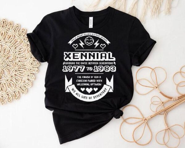 Xennial Bridging The Divide Between Generation 1977 To 1983 Shirt