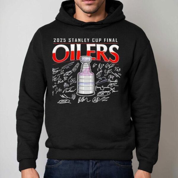 2025 Stanley Cup Final Edmonton Oilers Signatures Shirt