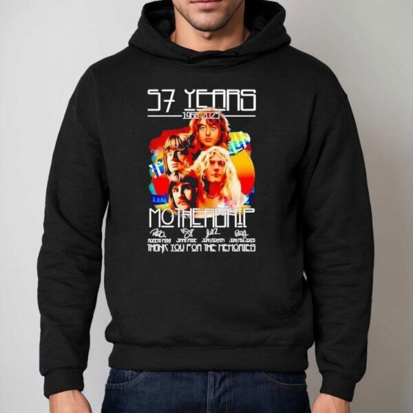 57 Years 1968 2025 Mothership Thank You For The Memories Shirt