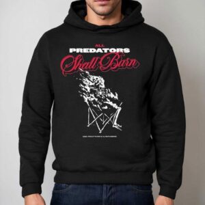 All Predators Shall Burn Afraid Of The Dark Co Skeleton Hoodie