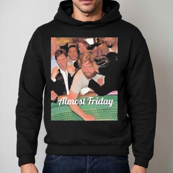 Almost Friday Hangover Cheek Kiss Shirt